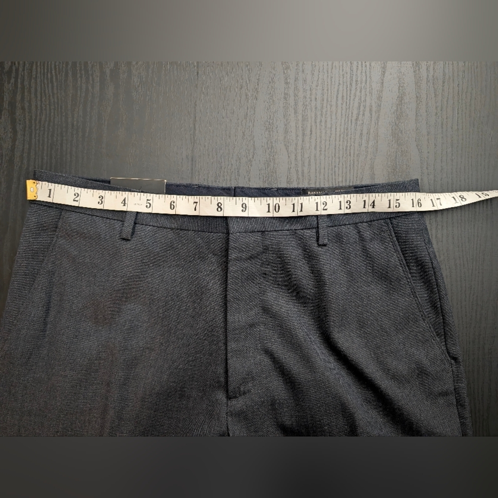 NWT Banana Republic Pants 32x32 Navy Stripe Tailored Fit Dress Trousers Office - Picture 5 of 11